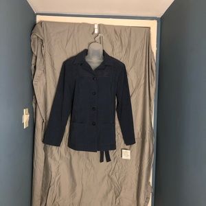 Vintage CLIO- Blue Jacket and Skirt Set- Size Large